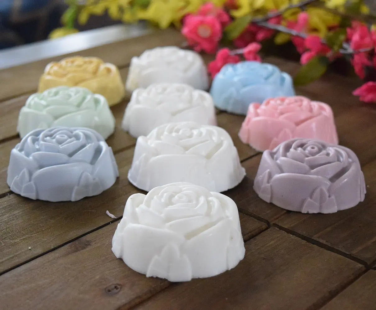 Decorative Natural Crafted Goat Milk Soap Bar 2.5 oz (Rose Shaped)