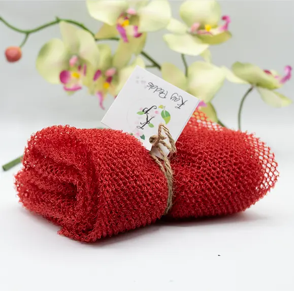 Kay Pedals  Mesh Sponge Exfoliating Back Scrub Long Shower Net Sponge