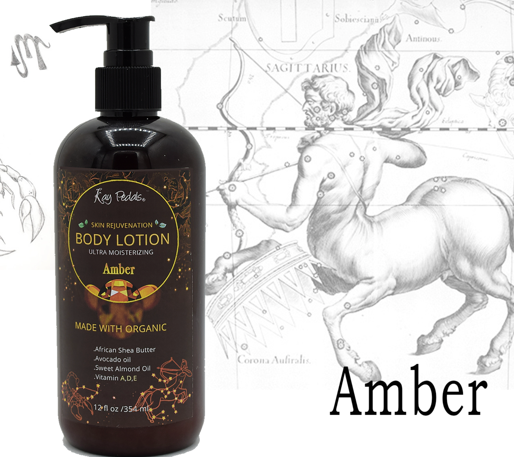 Amber Body Lotion | Organic Body Cream | Shea Butter Lotion | Scented Lotion | Almond Body Lotion | Fragrance Lotion