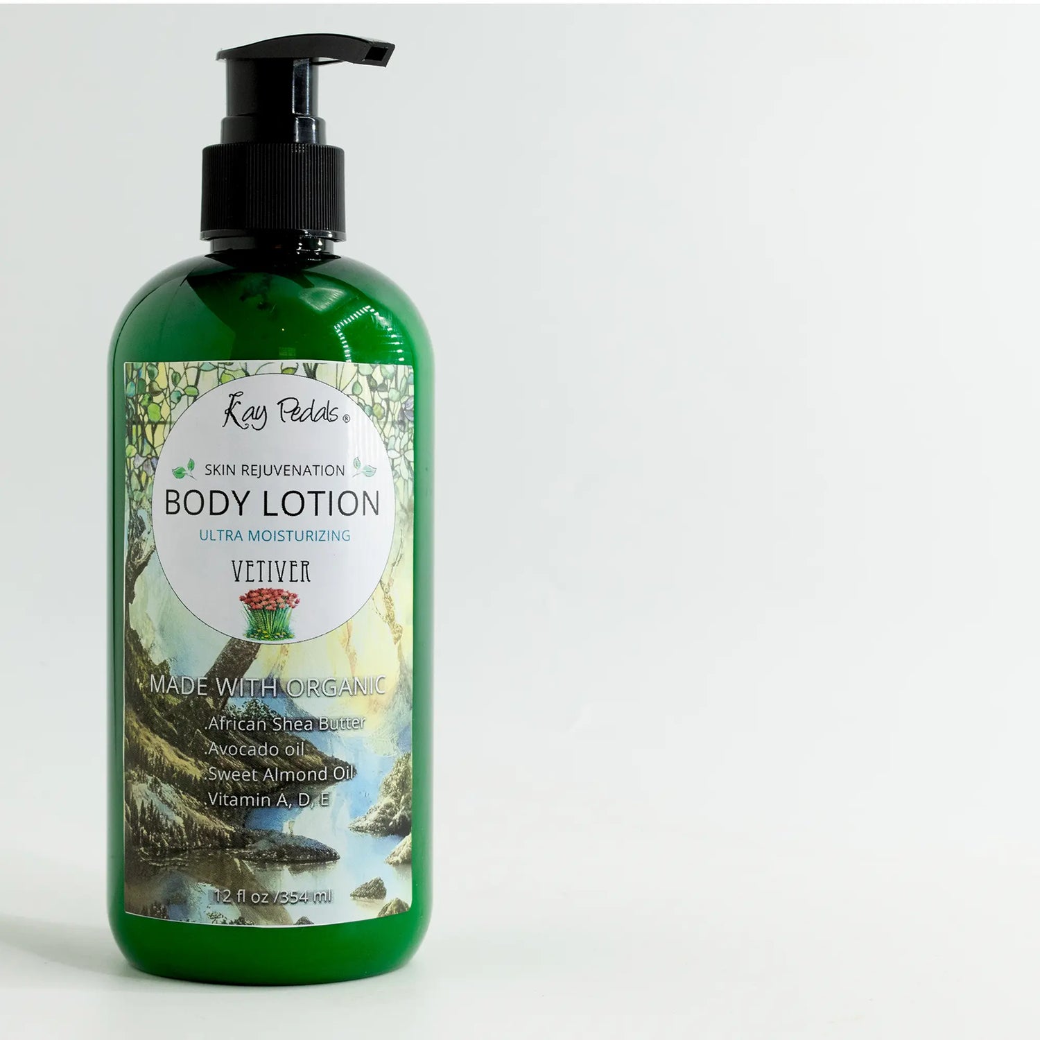 Vetiver Organic Body Lotion | Organic Body Cream | Shea Butter Lotion | Fragrance Lotion Kay Pedals