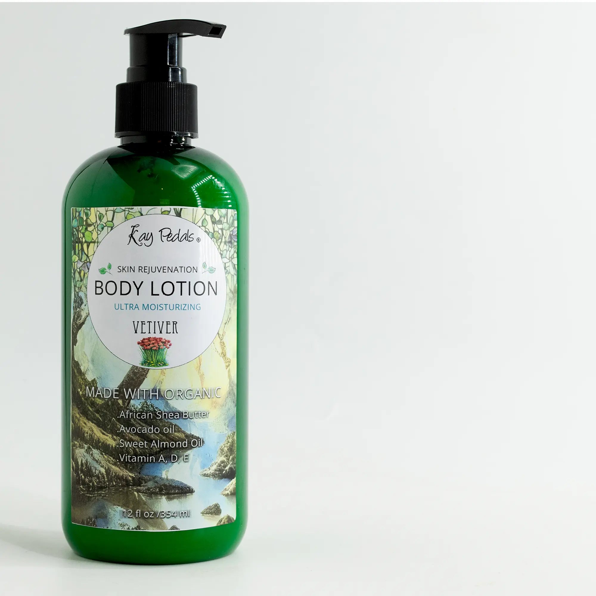 Vetiver Organic Body Lotion | Organic Body Cream | Shea Butter Lotion | Fragrance Lotion Kay Pedals