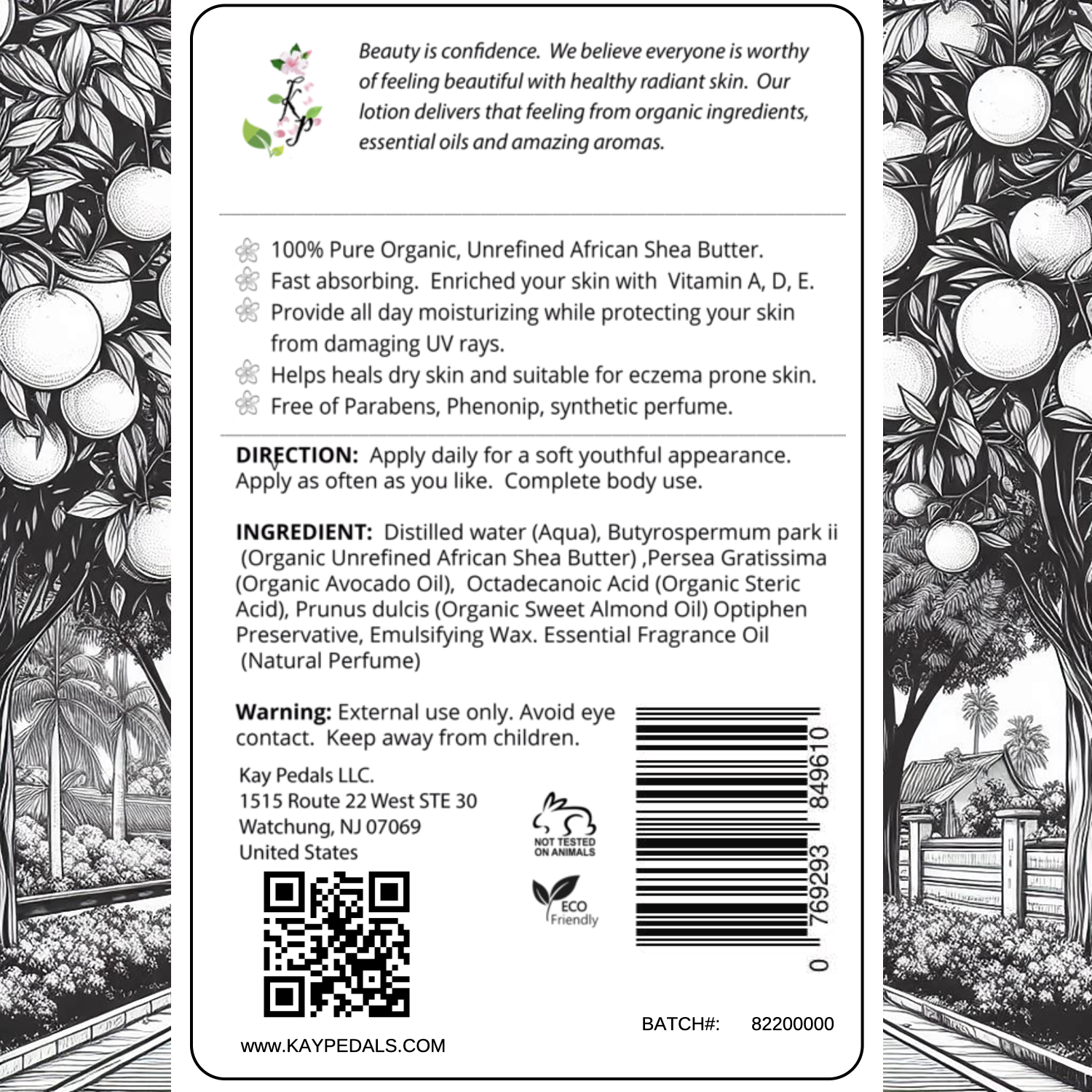 Citrus Sunday Natural Body Lotion