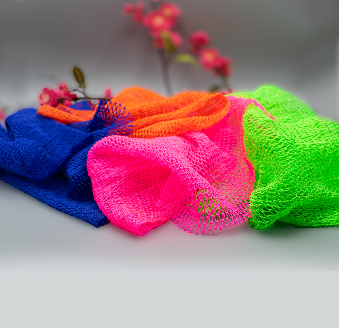 (New!) African Exfoliating Net Sponge | Nylon Mesh Bath Cloth Kay Pedals