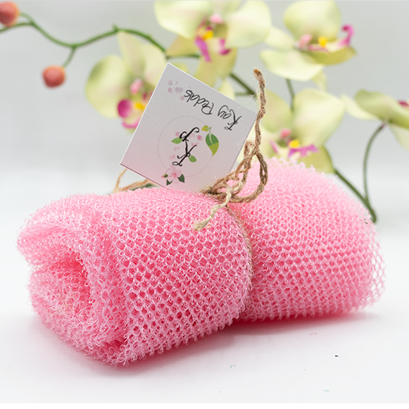 Kay Pedals Net Sponge Exfoliating Back Scrub Long Shower Sponges | Bathing Nylon Mesh Net Sponge