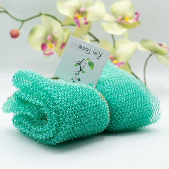 Kay Pedals Mesh Sponge Exfoliating Back Scrub Long Shower Net Sponge (2 for $10!) Kay Pedals