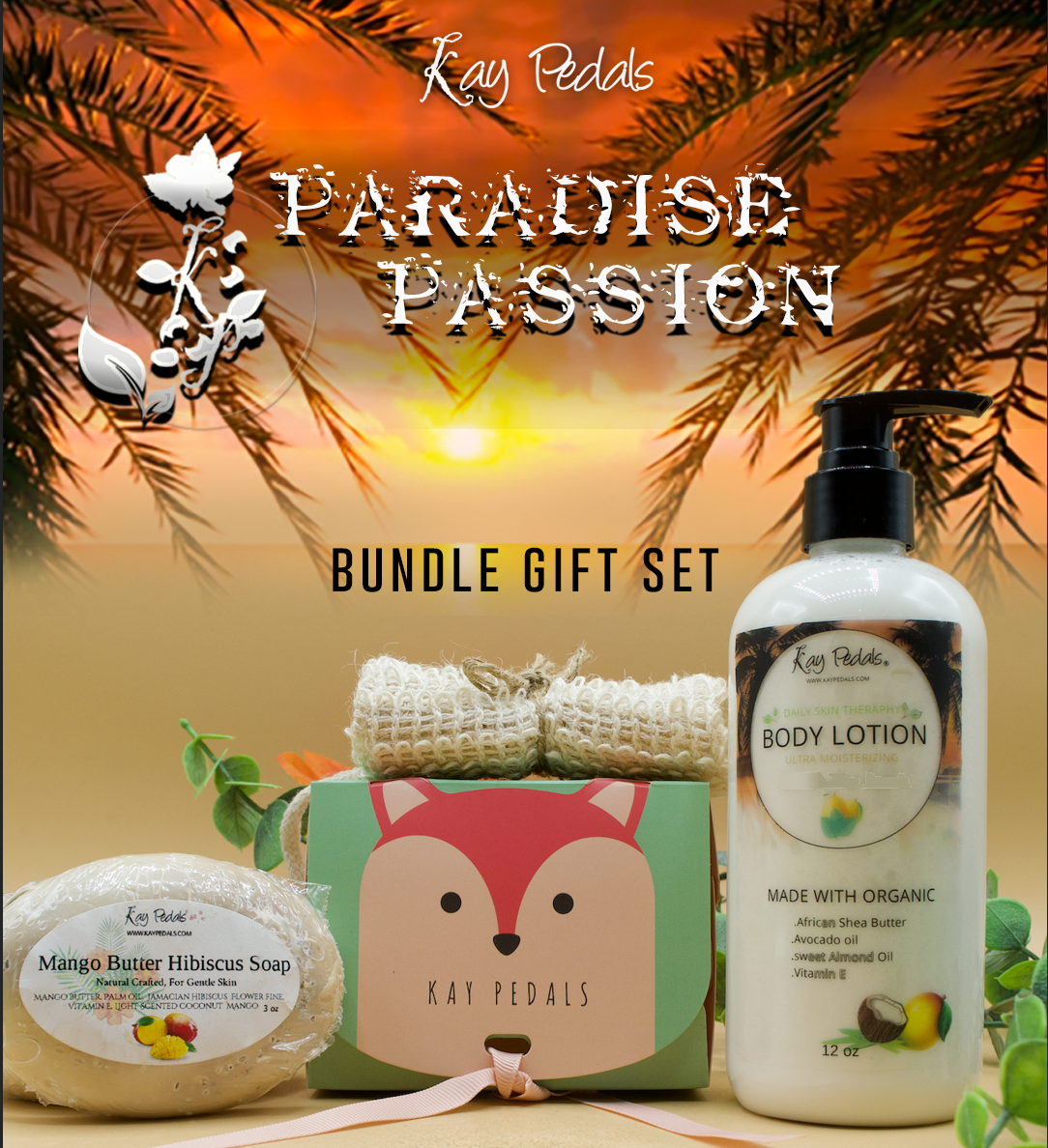 Paradise Passion Best Bundle  Natural Skincare Gift Set