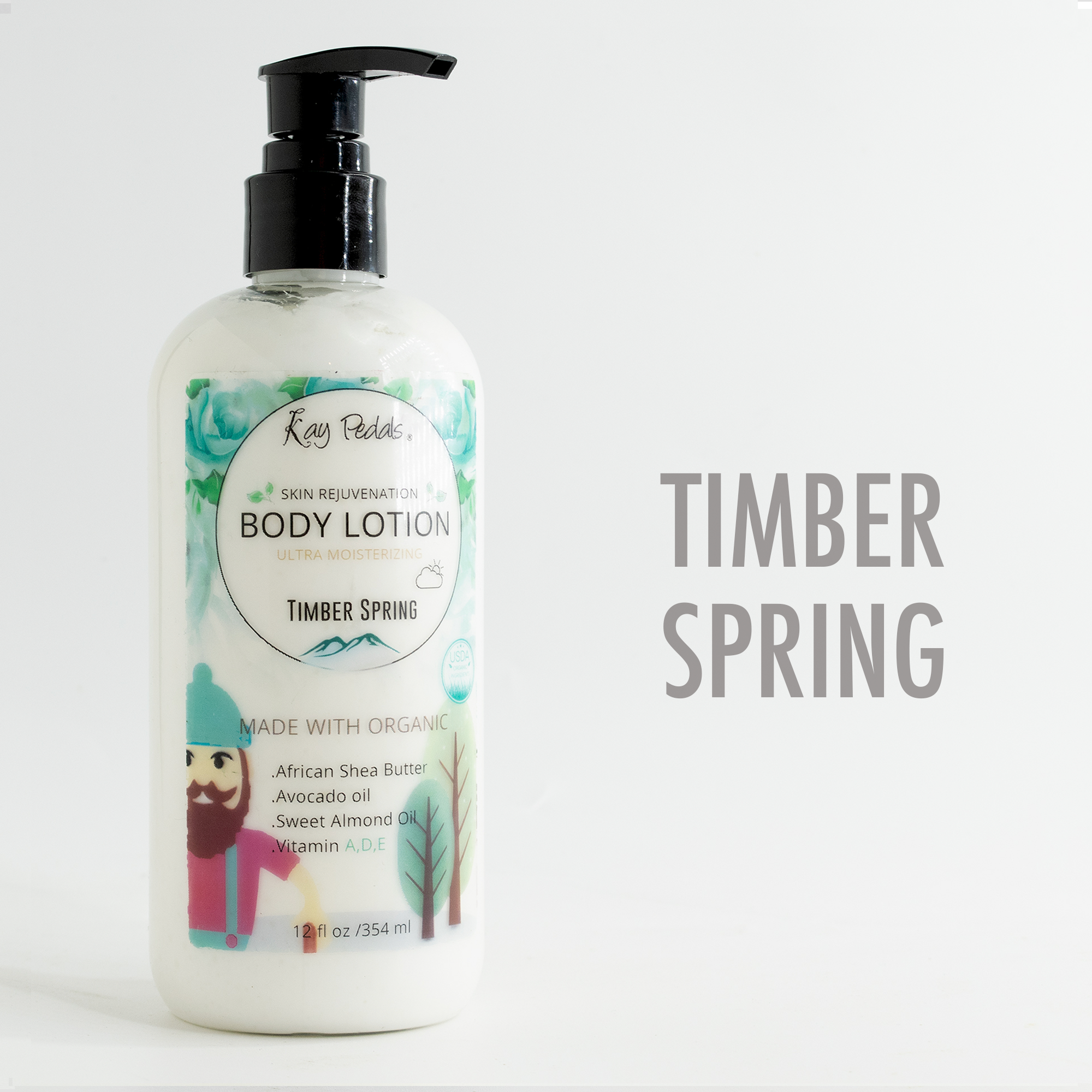 Timber Spring Natural Organic Body Lotion 12oz