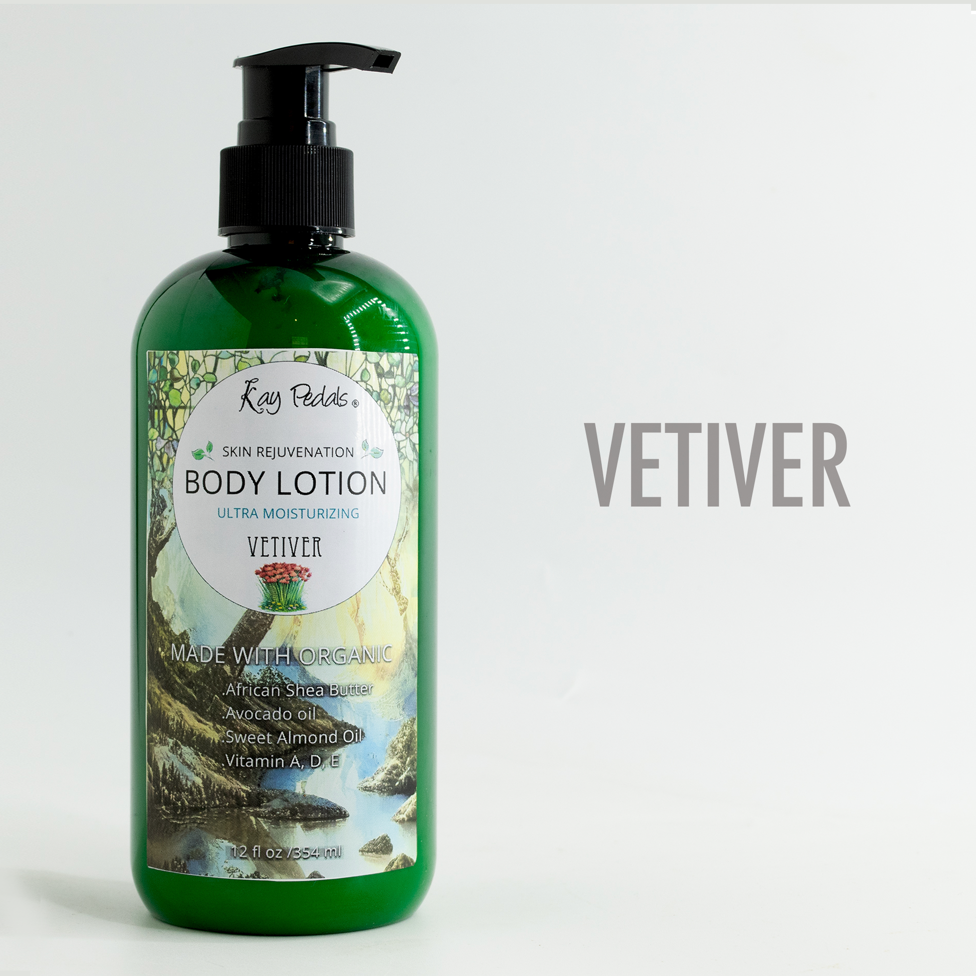 Vetiver Natural Organic Body Lotion 12oz