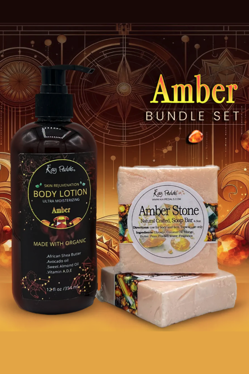 Amber Stone Skincare Bundle Gift Set