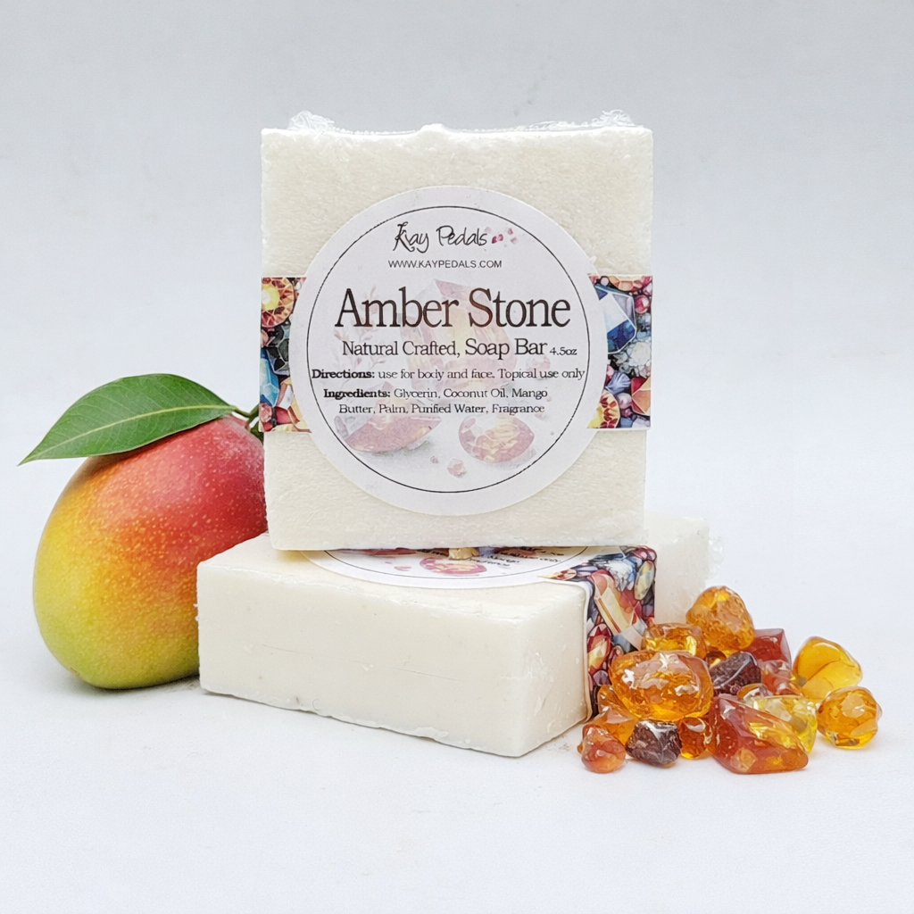Amber Stone Natural Crafted Bar Soap 4.5oz