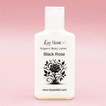 Black Rose Natural Body Lotion With Sensitive Skin Fragrance Oil  | Organic Unrefined African Shea Butter | Organic Sweet Almond Oil | Organic Avocado Oil |