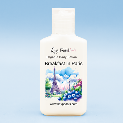 Breakfast In Paris Natural Body Lotion Made With Sensitive Skin Fragrance Oil | Organic Unrefined African Shea Butter | Organic Sweet Almond Oil | Organic Avocado Oil