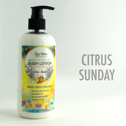 Citrus Sunday Natural Body Lotion 12oz