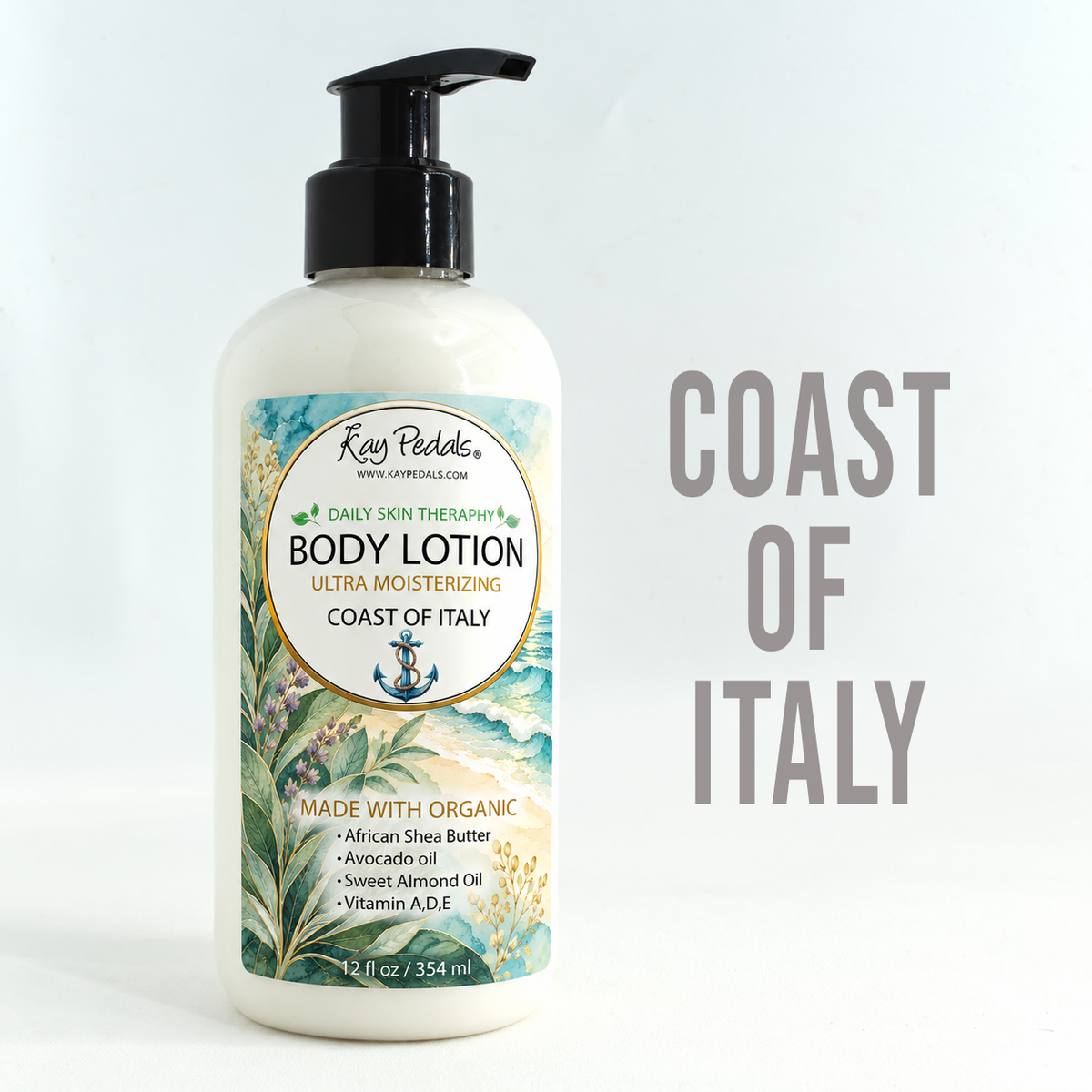 Coast Of Italy Natural Organic Body Lotion