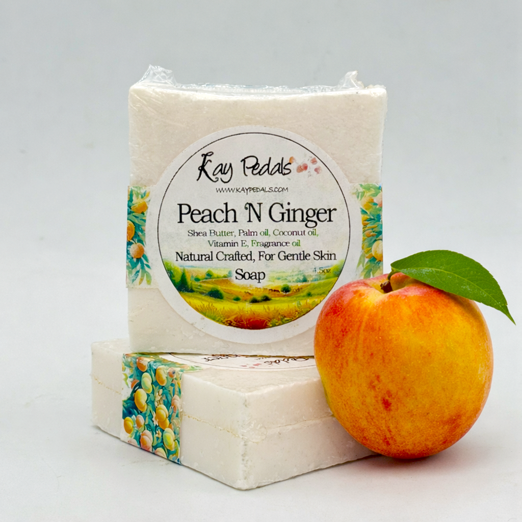 Ginger Peach Natural Crafted Bar Soap 4.5oz
