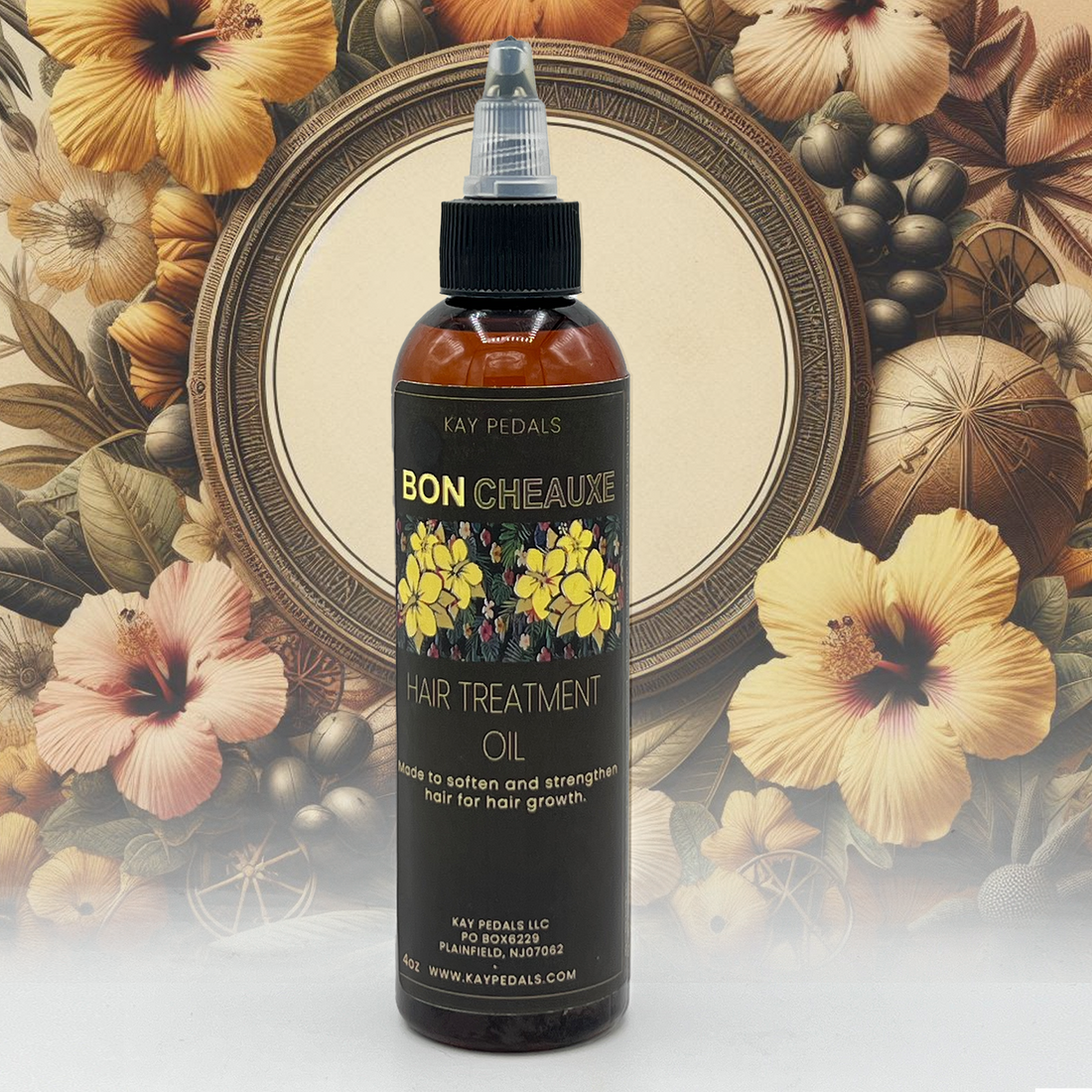 Bon Cheauxe Hair Treatment Oil | Hair Growth Oil |  4 oz bottle Kay Pedals