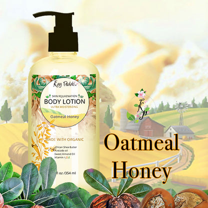 Oatmeal and Honey Lotion | Organic Body Lotion | Shea Butter Lotion | Natural Body Cream | Aromatherapy Lotion | Scented Body Cream Kay Pedals