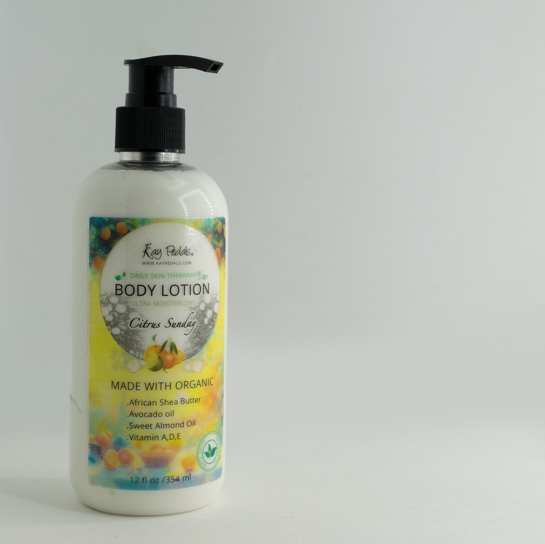 Citrus Sunday Natural Body Lotion Made With Sensitive Skin Fragrance Oil  | Organic Unrefined African Shea Butter | Organic Sweet Almond Oil | Organic Avocado Oil