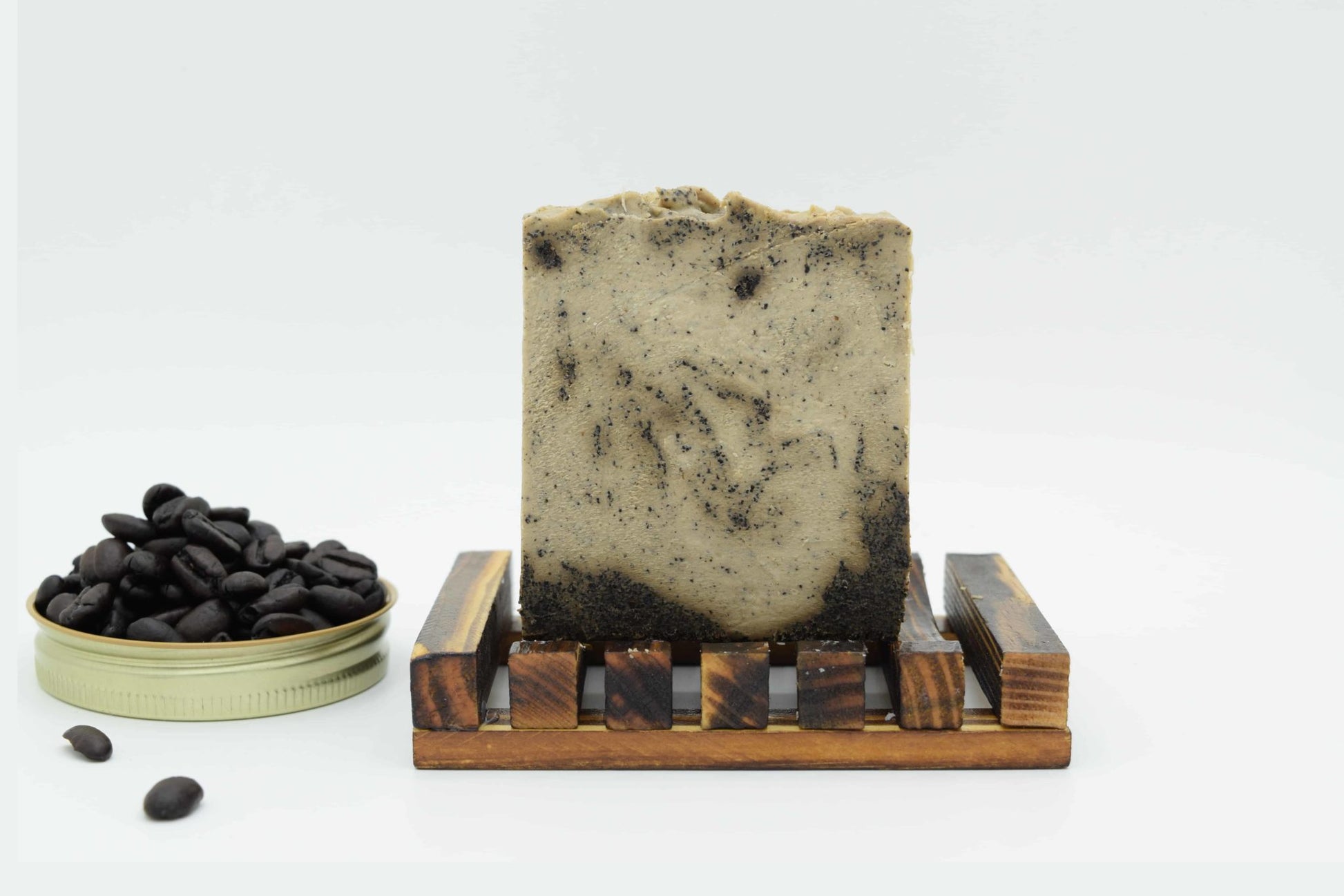 Cafe' au Lait Coffee & Peppermint, Natural Crafted Bar Soap 4.5oz Kay Pedals