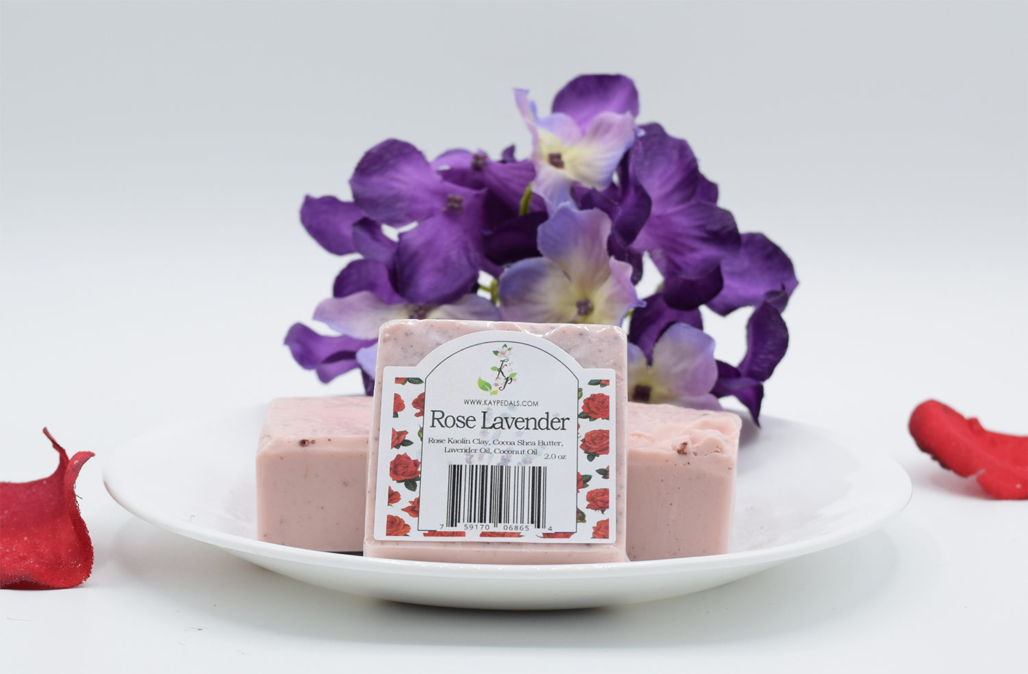 Rose Lavender Soap 2.0oz - Kay Pedals