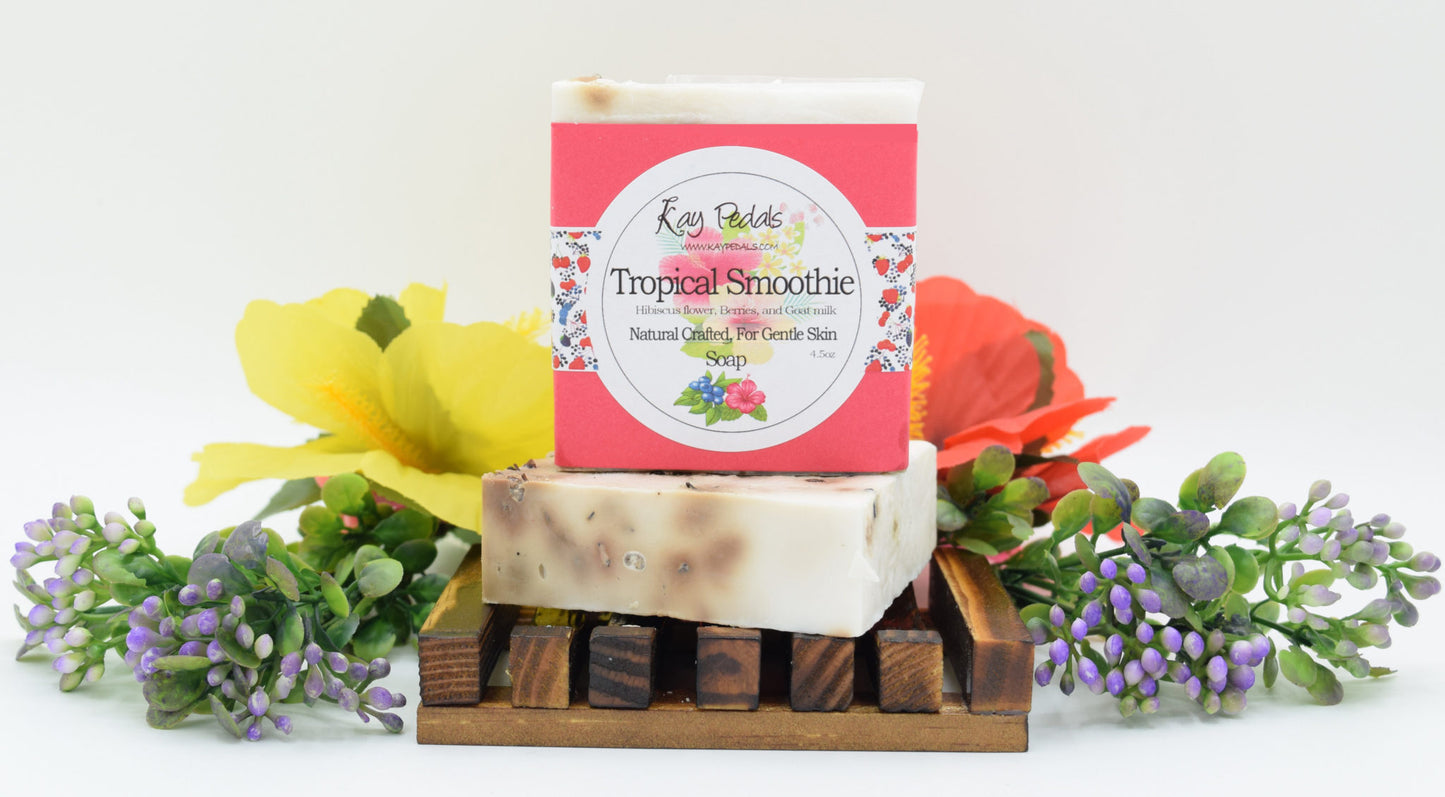 Tropical Smoothie Natural Crafted Bar Soap 4.5oz - Kay Pedals